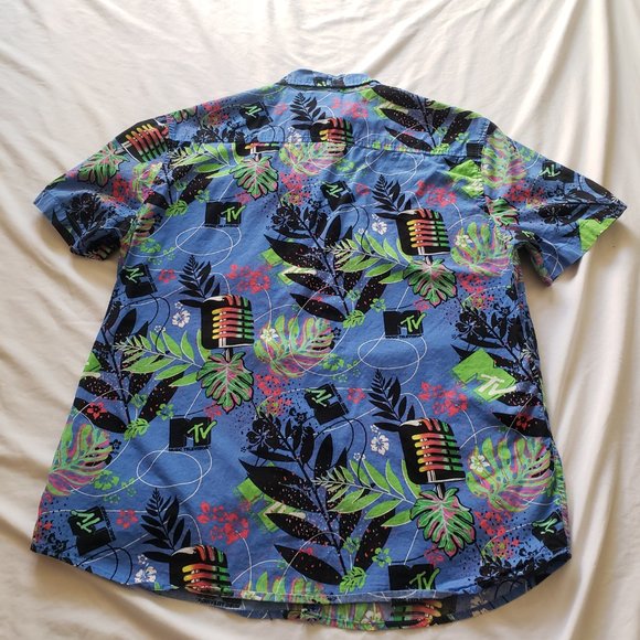 Vintage Authentic MTV Button Up Collar Shirt | Large | Music Television - Picture 8 of 11